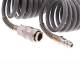 Furtun spiralat pentru aer comprimat 15m, 5x8mm, 12bar, polietilena, 63825 Carmotion