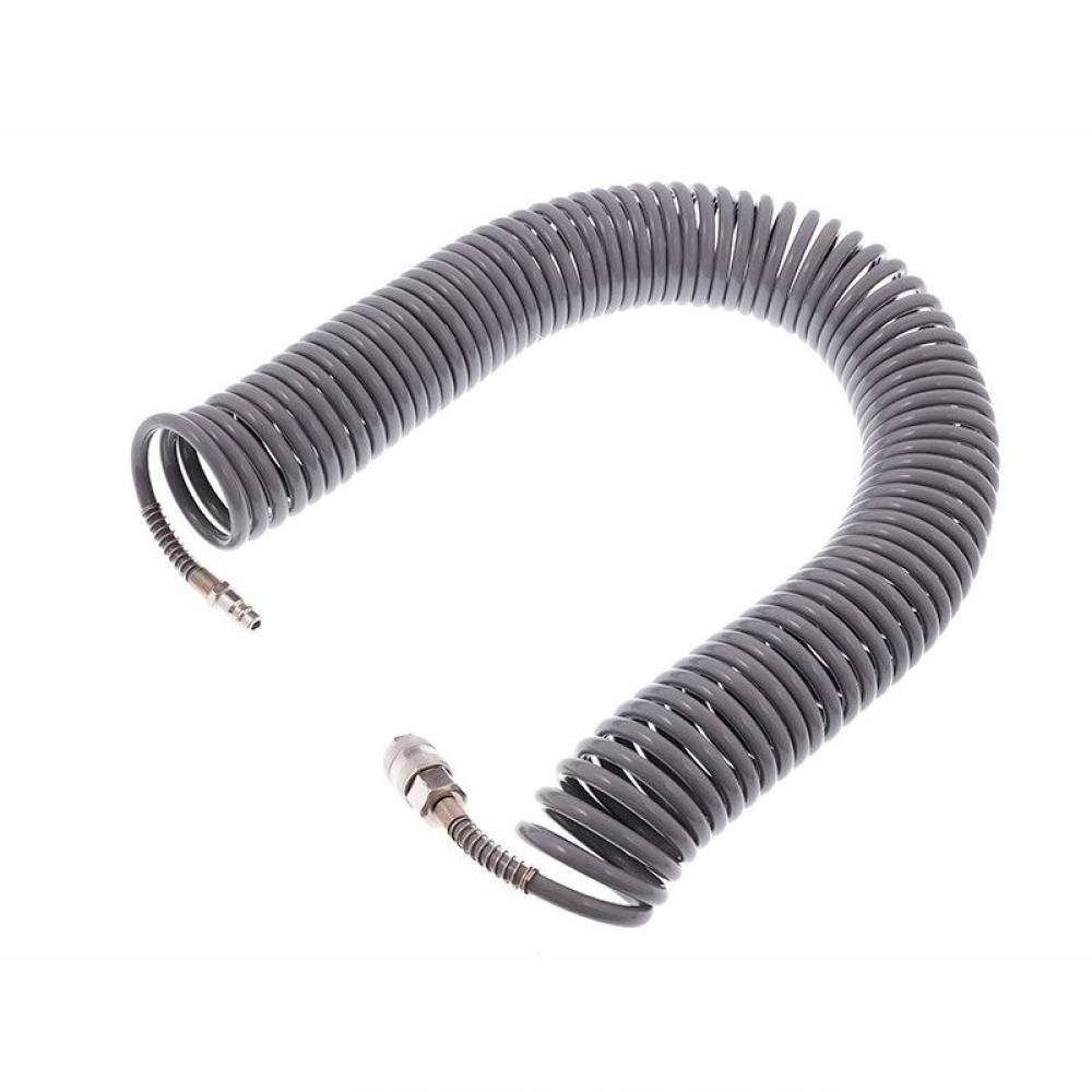 Furtun spiralat pentru aer comprimat 15m, 5x8mm, 12bar, polietilena, 63825 Carmotion