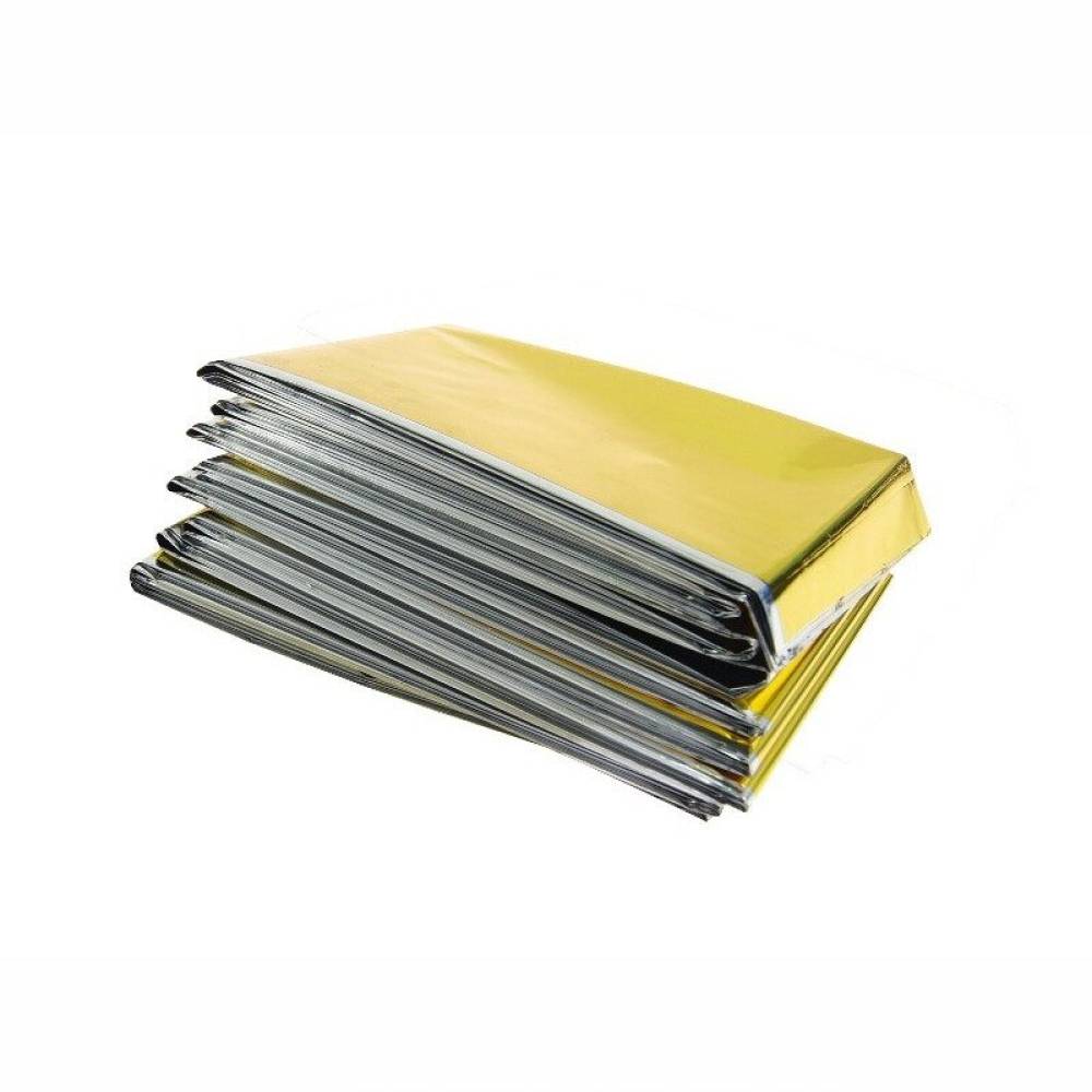 Folie supravietuire 160x210cm, situatii de urgenta, aurie - argintie, 12µm, 58035 Carmotion Folie supravietuire 160x210cm, situatii de urgenta, aurie - argintie, 12µm, 58035 Carmotion
