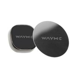 Suport telefon, cu prindere magnetica pe bord sau adeziv, negru cromat dark, WAYME 63061