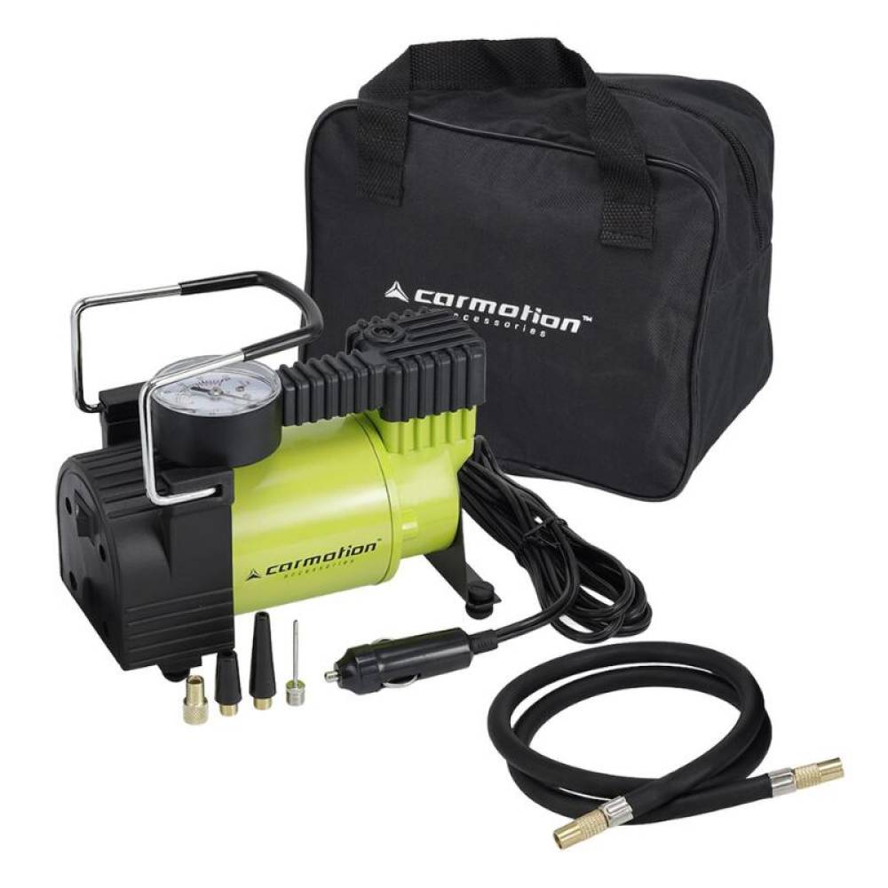 Compresor aer 12V, 11 bar, 35L/min, manometru analogic, Carmotion 58004 Compresor aer 12V, 11 bar, 35L/min, manometru analogic, Carmotion 58004