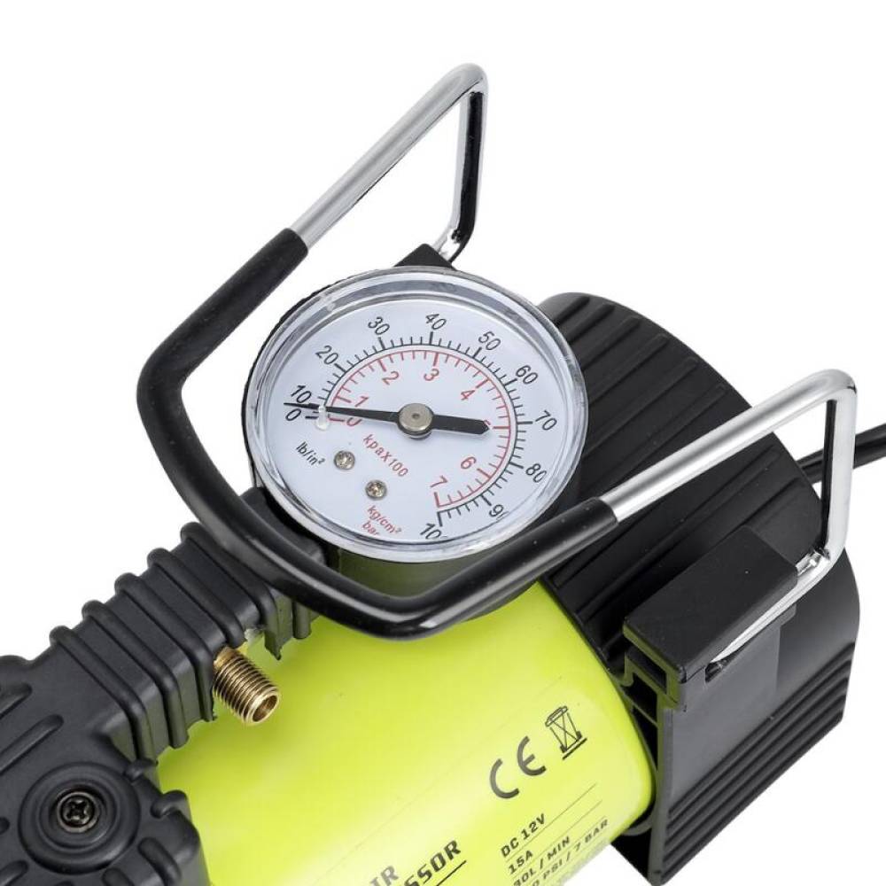 Compresor aer 12V, 11 bar, 35L/min, manometru analogic, Carmotion 58004 Compresor aer 12V, 11 bar, 35L/min, manometru analogic, Carmotion 58004