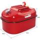 Canistra metalica, 20L, plata, antirasturnare,  cu furtun flexibil si dop insurubabil, MB59