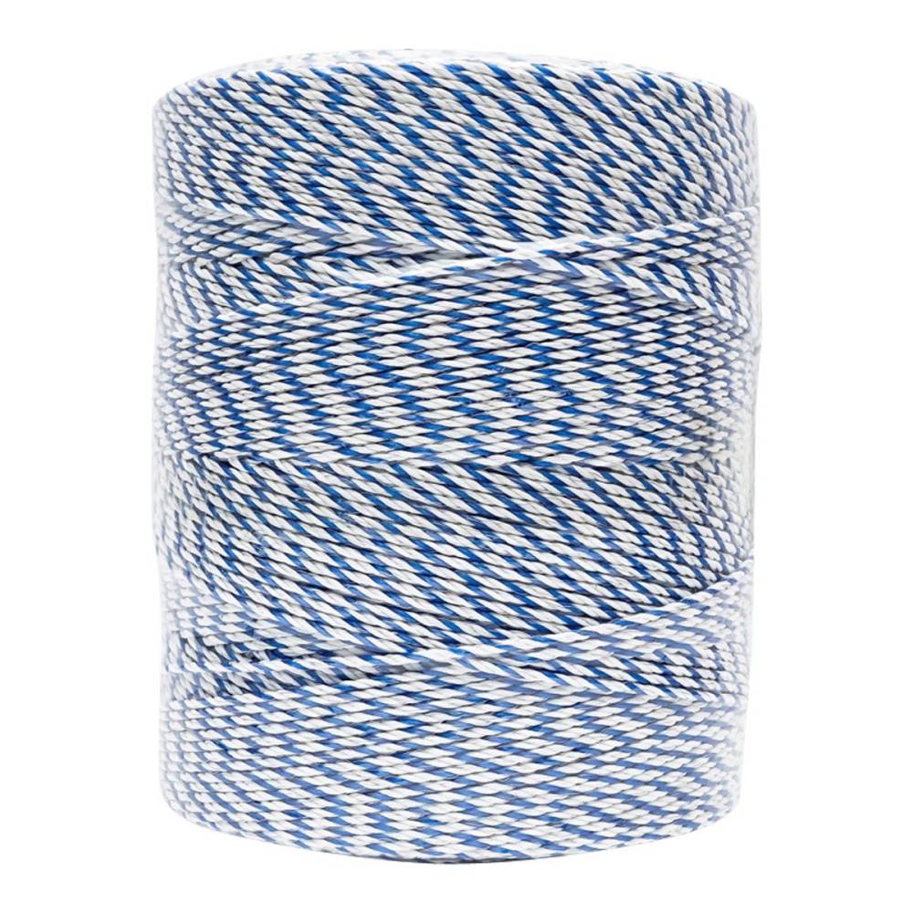 Rola fir alb-albastru fi3, 3x0.2mmSS, 1000m 7.8 Ohm/m pentru gard electric, BK87656