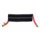 Furtun aer 2xM22 5,5m negru cu rosu P2208-A