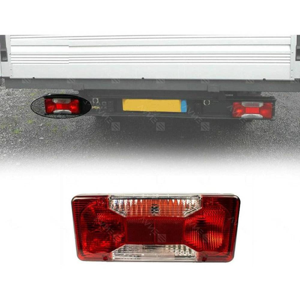 Lampa spate 304x103, compatibila Iveco Daily 3, cu mufa tata, stanga TruckLed L2363 Lampa spate 304x103, compatibila Iveco Daily 3, cu mufa tata, stanga TruckLed L2363