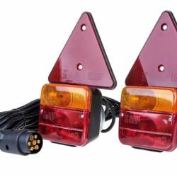 Kit lampi remorca 100x90, cu  cablu 7.5m, cu triunghi si magneti, cu 4 functii,  L1070-Z