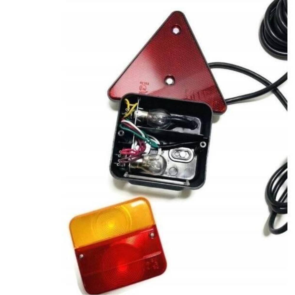 Kit lampi remorca 100x90, cu cablu 7.5m, cu triunghi si magneti, cu 4 functii, L1070-Z Kit lampi remorca 100x90, cu cablu 7.5m, cu triunghi si magneti, cu 4 functii, L1070-Z