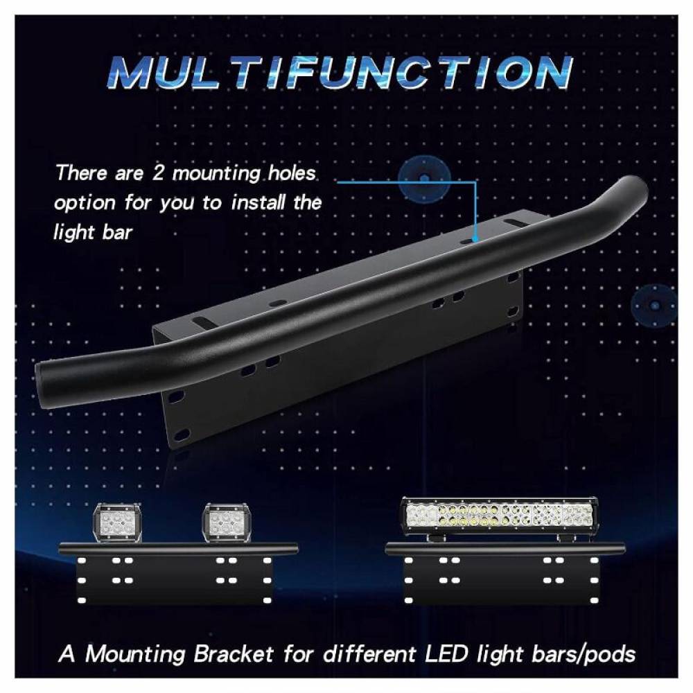 Suport proiectoare, mini bullbar cu suport numar, AKC8002 TruckLed