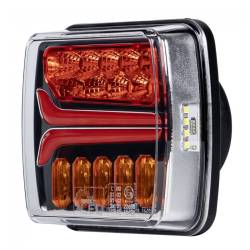 Lampa spate 110x102, 4 functii, iuminare numar, LED, semnalizare dinamica, stanga, L-1868 TruckLed