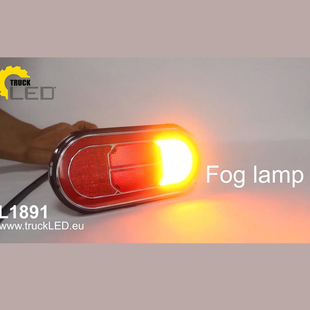Lampa spate 202x95, 3 functii, LED Neon, cu suport rama plastic, L1891 TruckLed