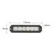 Proiector stroboscopic 6 LED-uri girofar, in grila, 128x28mm LW0032-ALR TruckLed