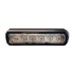 Proiector stroboscopic 6 LED-uri girofar, in grila, 128x28mm LW0032-ALR TruckLed