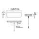 Lampa stop 350x131, 6 functii, ceata, mers inapoi si semnalizare dinamica, stanga, L1949 TruckLed