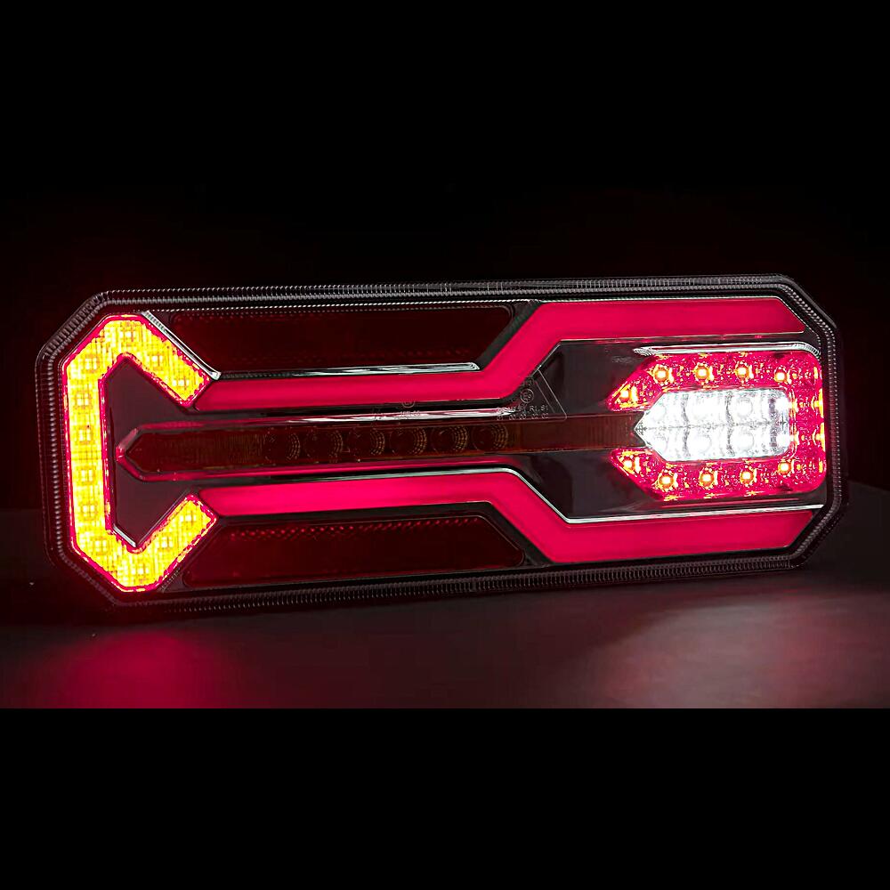 Lampa stop 350x131, 6 functii, ceata, mers inapoi si semnalizare dinamica, stanga, L1949 TruckLed