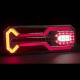 Lampa stop 350x131, 6 functii, ceata, mers inapoi si semnalizare dinamica, stanga, L1949 TruckLed