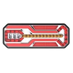 Lampa stop 350x131, 6 functii, ceata, mers inapoi si semnalizare dinamica, stanga, L1949 TruckLed