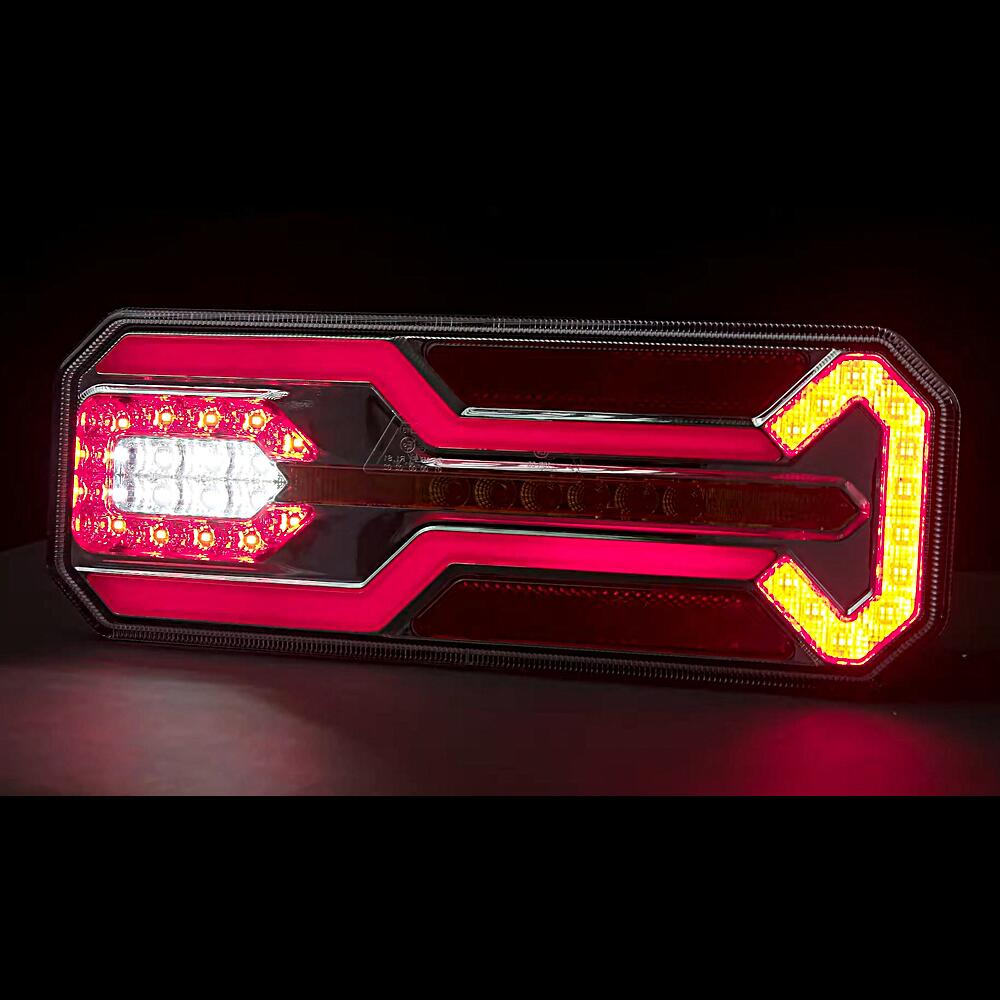 Lampa stop 350x131, 6 functii, ceata, mers inapoi si semnalizare dinamica, dreapta, L1950 TruckLed
