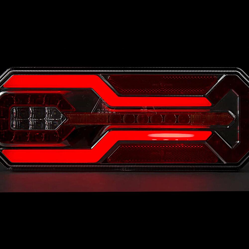 Lampa stop 350x131, 6 functii, ceata, mers inapoi si semnalizare dinamica, dreapta, L1950 TruckLed