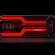 Lampa stop 350x131, 6 functii, ceata, mers inapoi si semnalizare dinamica, dreapta, L1950 TruckLed