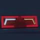 Lampa stop 375x130, 6 functii, LED, cu triunghi, stanga, Neon Glow, L1859 TruckLed