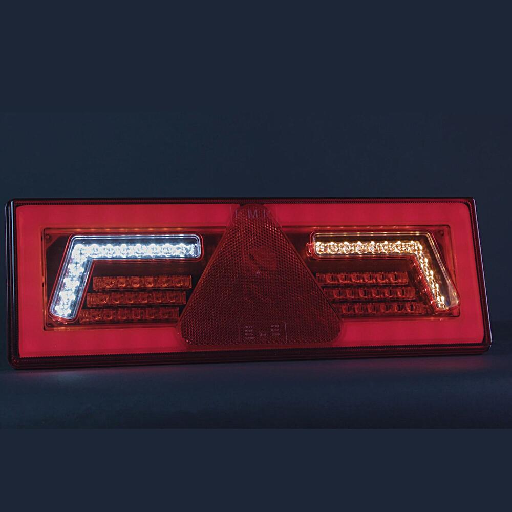 Lampa stop 375x130, 6 functii, LED, cu triunghi, dreapta, Neon Glow, L1860 TruckLed