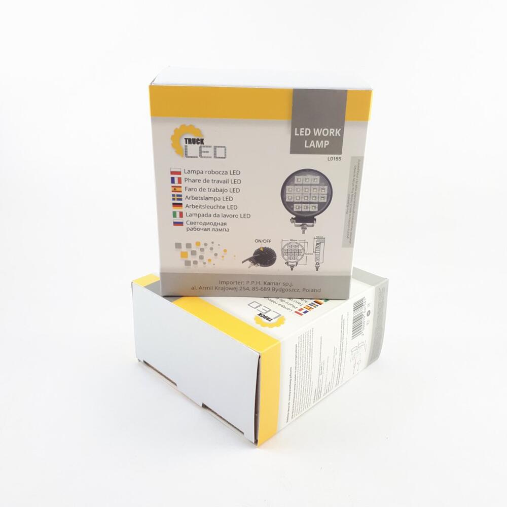 Proiector lucru fi92, LED, 12-24V, 16W, 2400lm, cu intrerupator, L0155