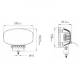 Proiector faza lunga si pozitie 242x138, 12/24V, 58W, LED, DRL, L3415 TruckLed