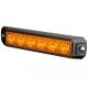 Proiector stroboscopic 130x28, LED, functie girofar, grila, 12/24V, 12W, galben, rama metalica, LW0042