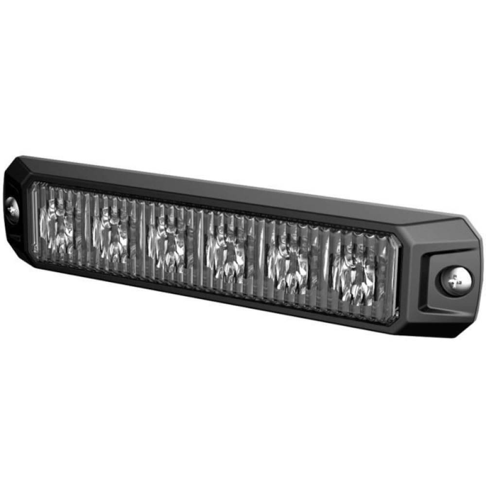 Proiector stroboscopic 130x28, LED, functie girofar, grila, 12/24V, 12W, galben, rama metalica, LW0042