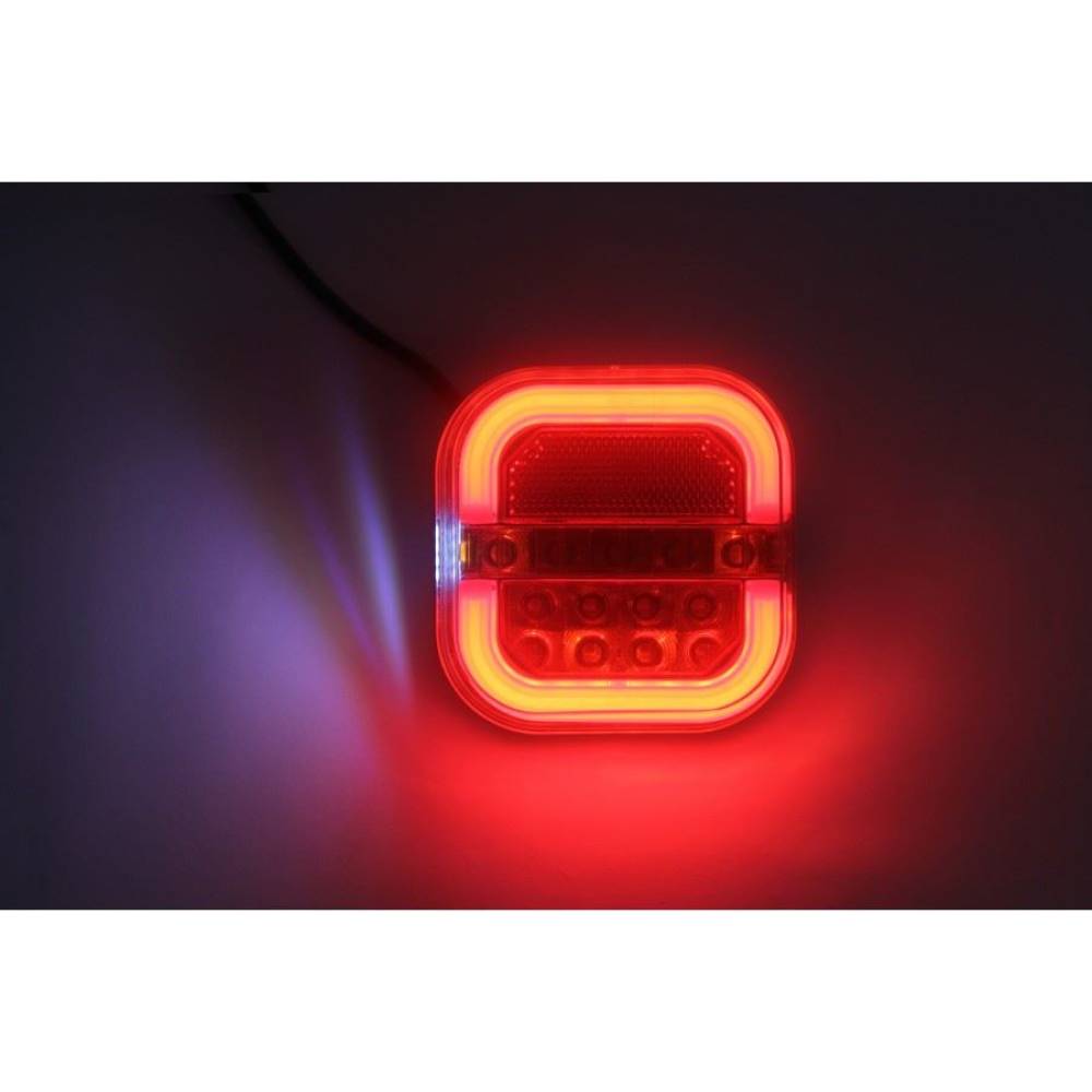 Lampa spate 107x107, 3 functii, LED, stanga TruckLed L2415