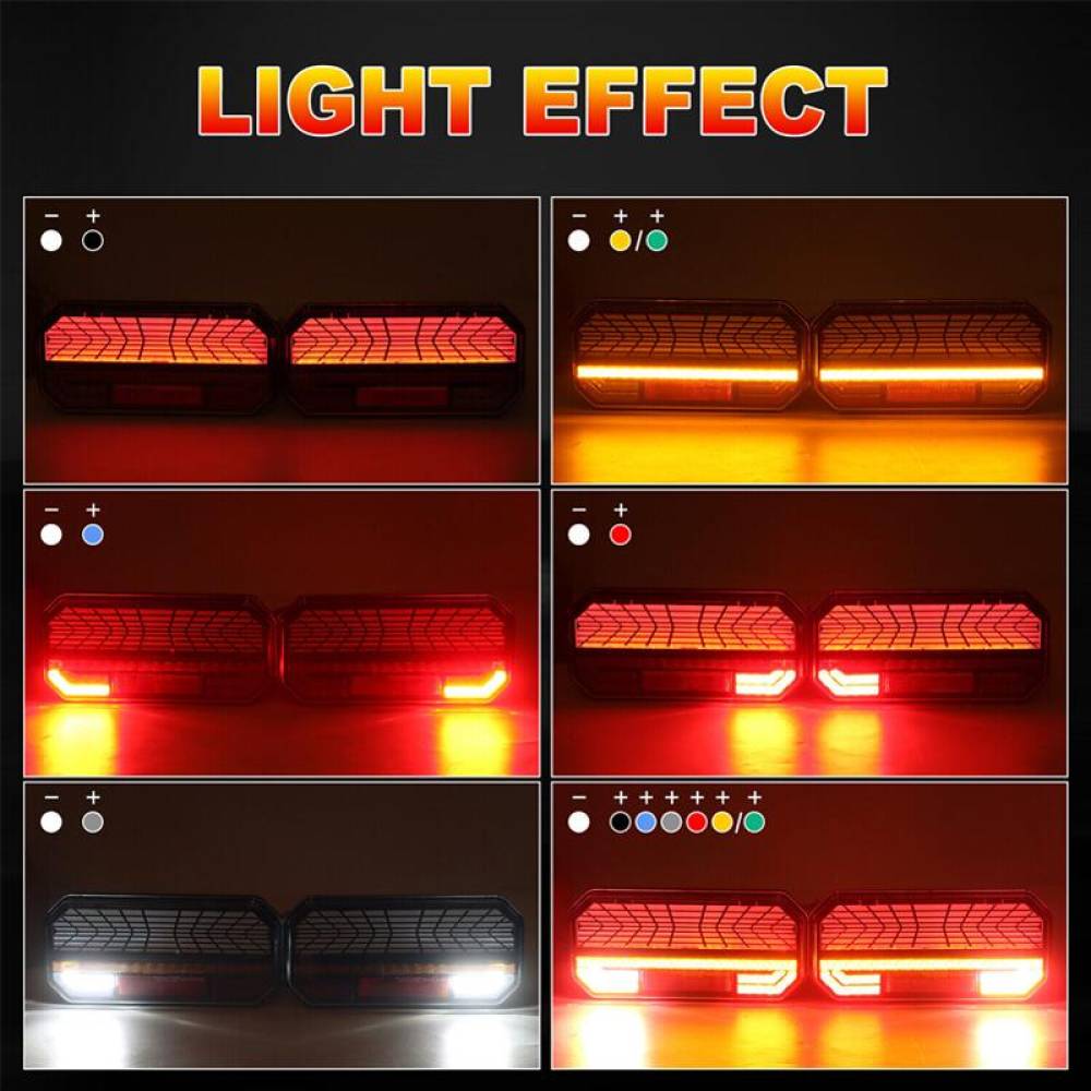 Lampa spate 235x110 LED NEON, 5 functii, cu ceata si mers inapoi, semnalizare dinamica, stanga L2422