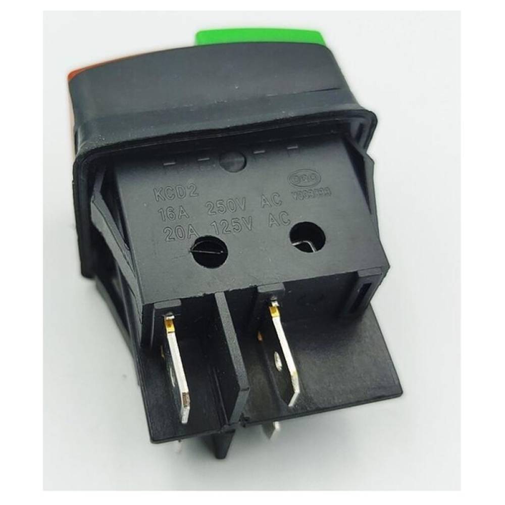 Intrerupator ON/OFF dreptunghiular, LED, rosu cu verde, TL-31