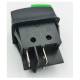 Intrerupator ON/OFF dreptunghiular, LED, rosu cu verde, TL-31