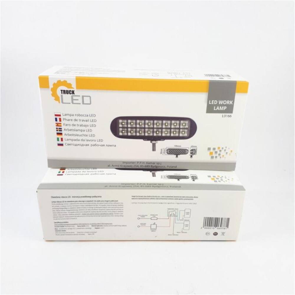 Proiector lucru 155x45, LED, 12-24V, 24W, 1732lm, flood L0166 TruckLed