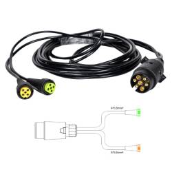 Instalatie electrica cablaj remorca 12V, fisa 7 pini si 2 mufe 5 pini, L 2x4.5m, Truck Led E1506
