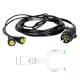 Instalatie electrica cablaj remorca 12V, fisa 7 pini si 2 mufe 5 pini, L 2x4.5m, Truck Led E1506