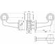 Lampa gabarit cu brat 192mm, cu LED, cablu 5m, Stanga, LD 2560/GRAPHITE/5M,  Horpol