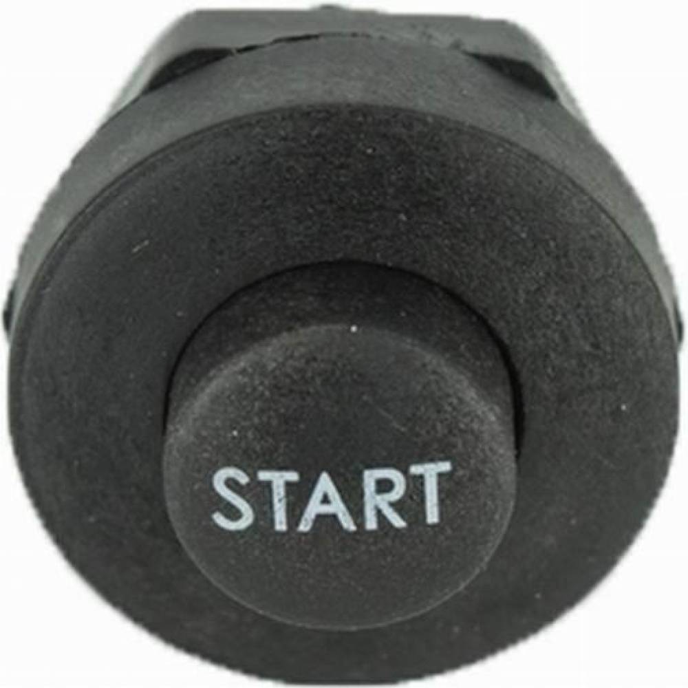 Buton pornire start cu revenire metalic, mic negru START  01134