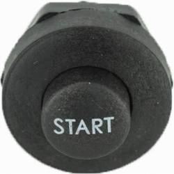 Buton pornire start cu revenire metalic, mic negru START  01134