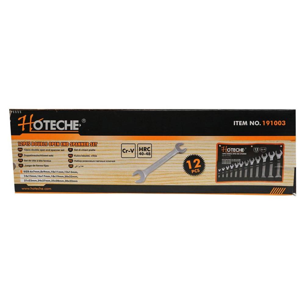 Chei fixe 12buc/set, 6-32 Cr-V + husa, Hoteche 191003