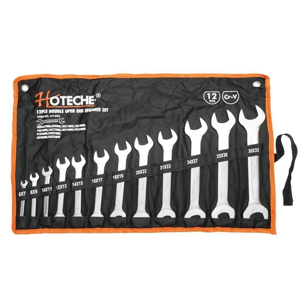 Chei fixe 12buc/set, 6-32 Cr-V + husa, Hoteche 191003