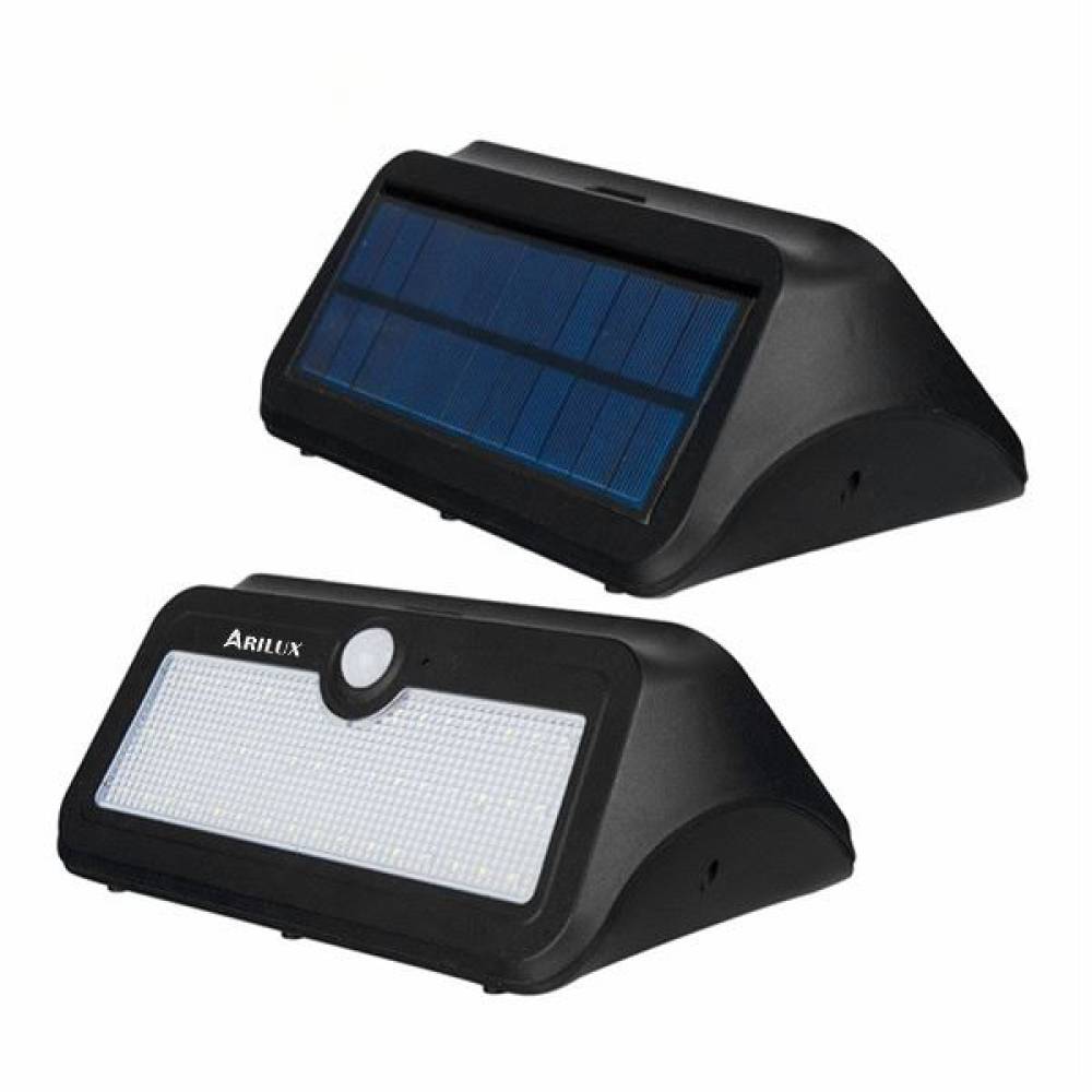 Lampa solara perete cu senzor miscare si lumina, 46Led, SOL46