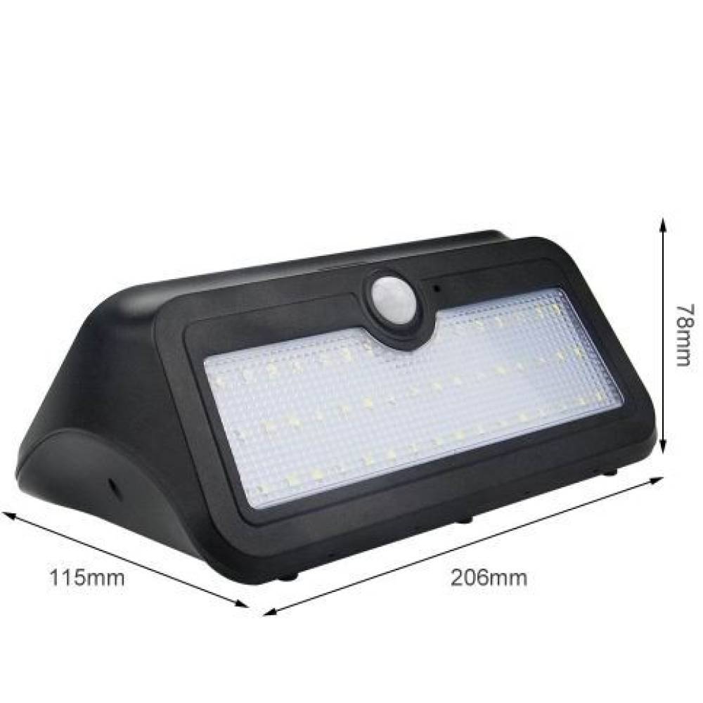 Lampa solara perete cu senzor miscare si lumina, 46Led, SOL46