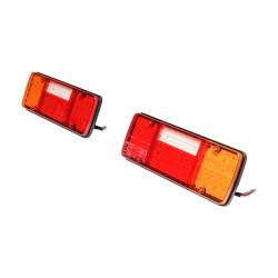 Lampa stop 330x140, 4 functii, mers inapoi, suport metalic, SET 2 buc, 92850 TruckLight Lampa stop 330x140, 4 functii, mers inapoi, suport metalic, SET 2 buc, 92850 TruckLight
