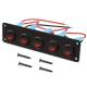 Panou 5 intrerupatoare cu Led rosu 12V 20A \Art SPA32