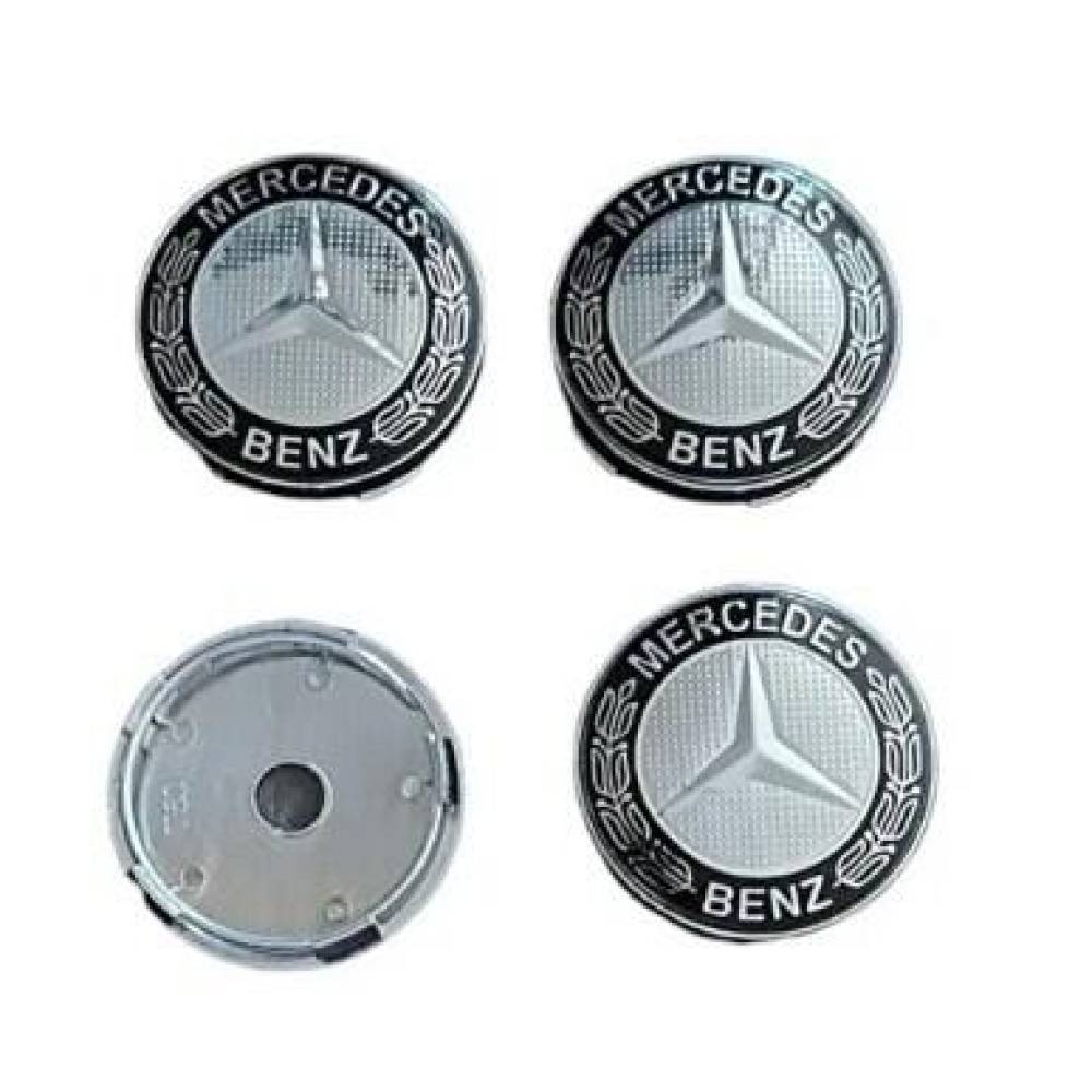 Set 4 capace pentru jante aliaj, 60mm, emblema Mercedes