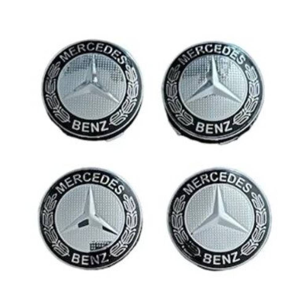 Set 4 capace pentru jante aliaj, 60mm, emblema Mercedes