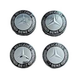 Set 4 capace pentru jante aliaj, 60mm, emblema Mercedes