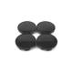Set capace jante 69 mm, negre, \art LGG-012